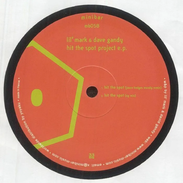 Лицевая сторона обложки — LIL' MARK / DAVE GANDY — Hit The Spot Project