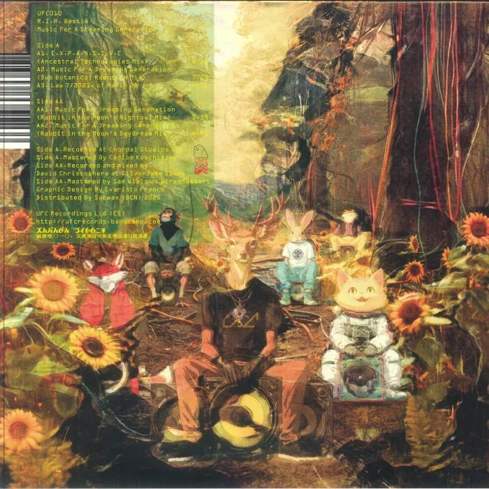 Back cover — RIP BESTIA — Music For A Dreaming Generation