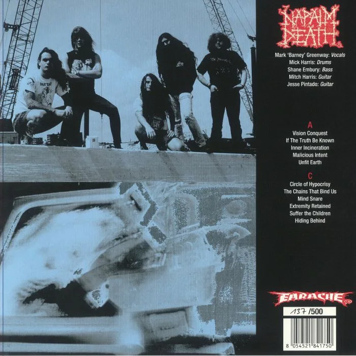 Обратная сторона обложки — NAPALM DEATH — Harmony Corruption
