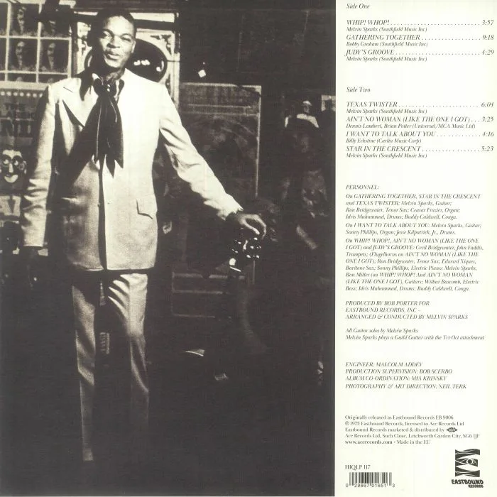 Back cover — Melvin SPARKS — Texas Twister (reissue)