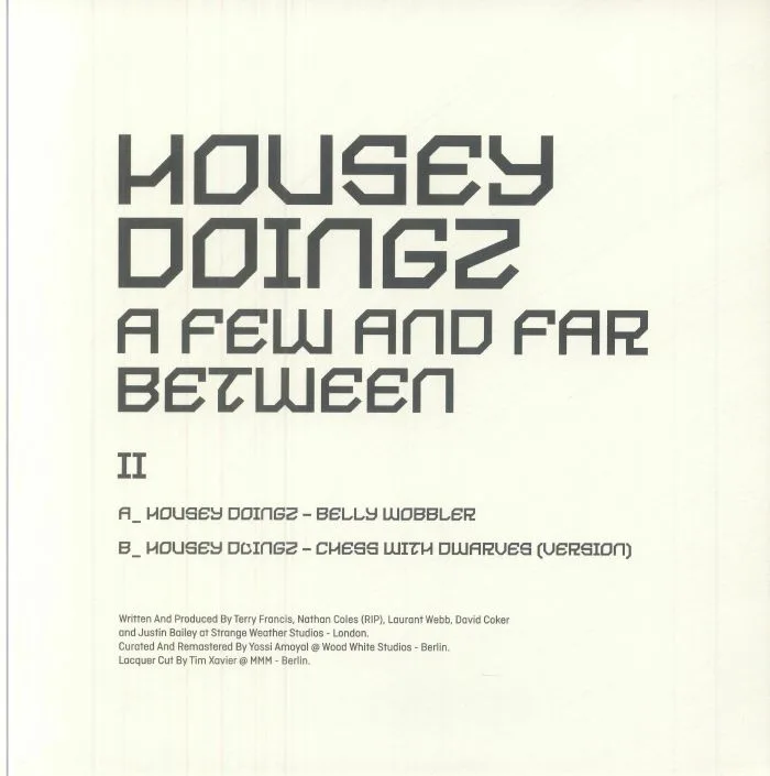 Обратная сторона обложки — HOUSEY DOINGZ — A Few & Far Between II