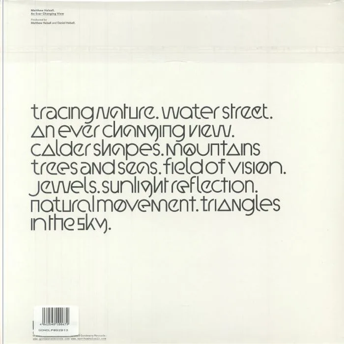 Обратная сторона обложки — Matthew HALSALL — An Ever Changing View