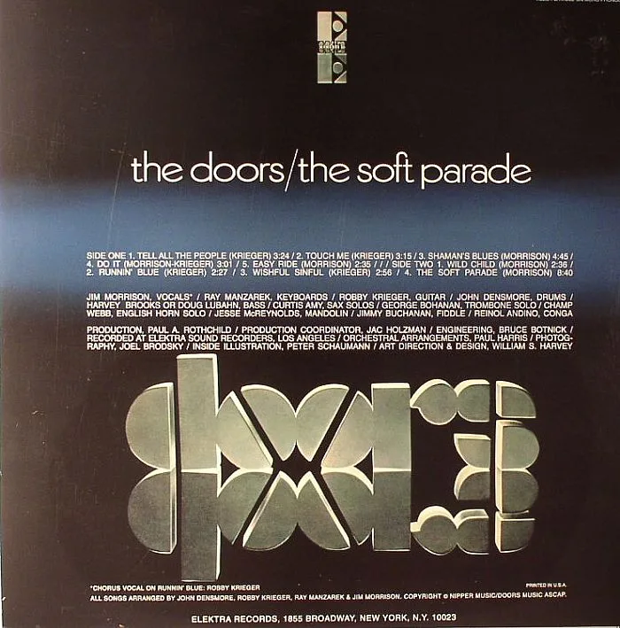 Back cover — The DOORS — The Soft Parade