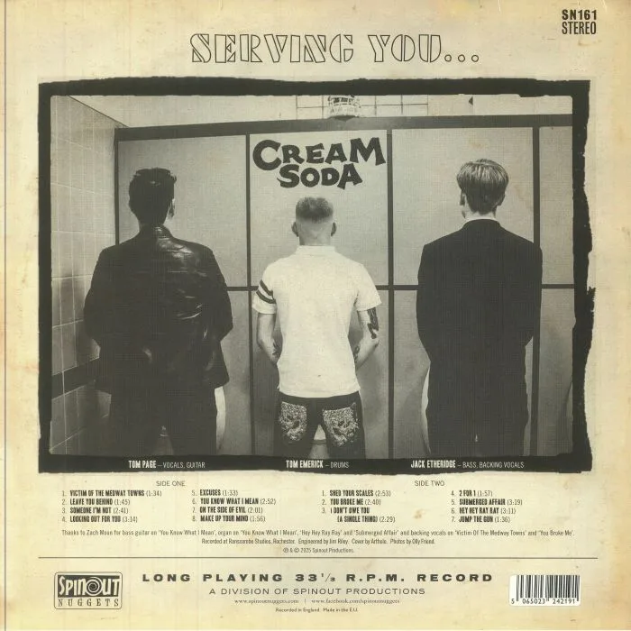 Обратная сторона обложки — CREAM SODA — Serving You