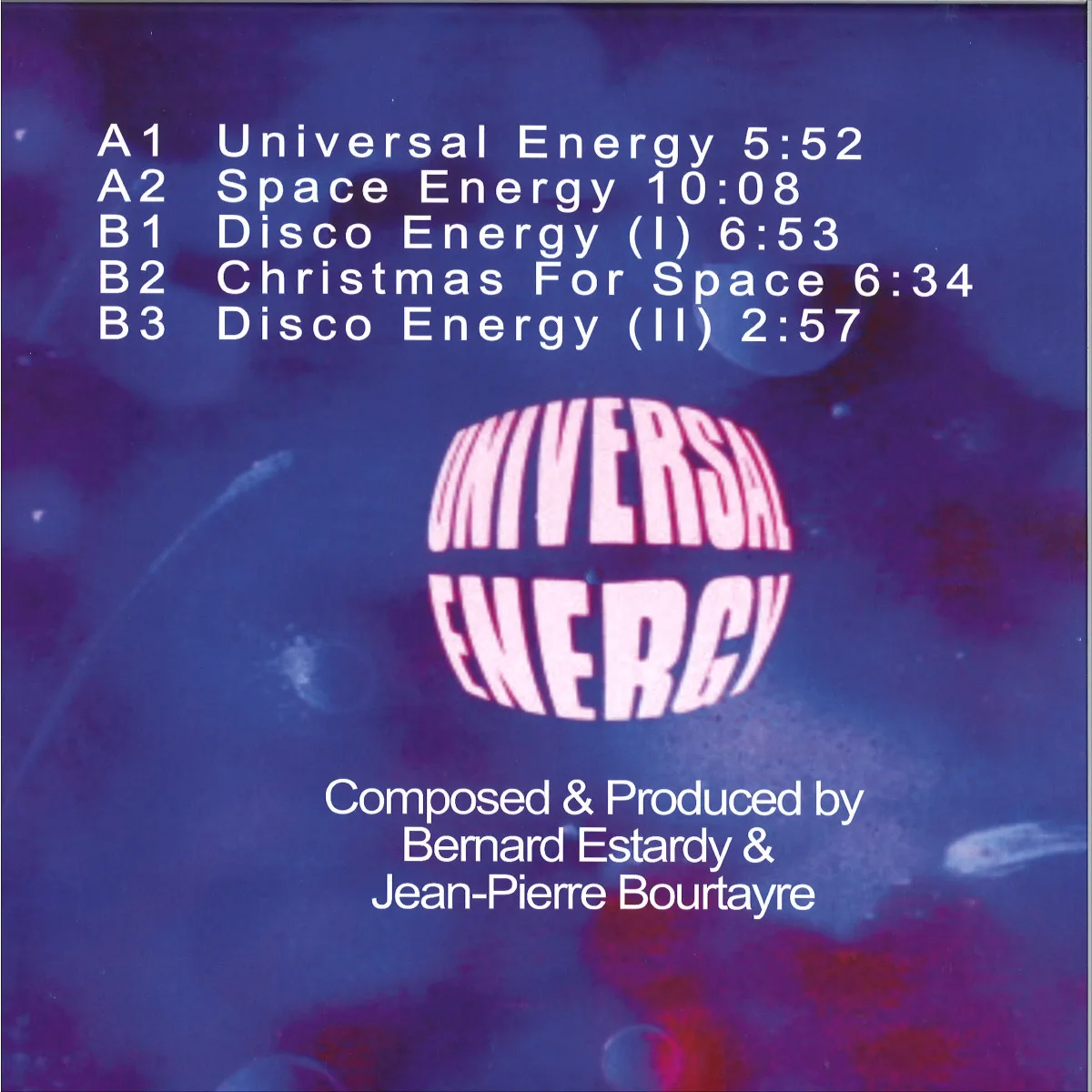 Back cover — Universal Energy — Self Titled