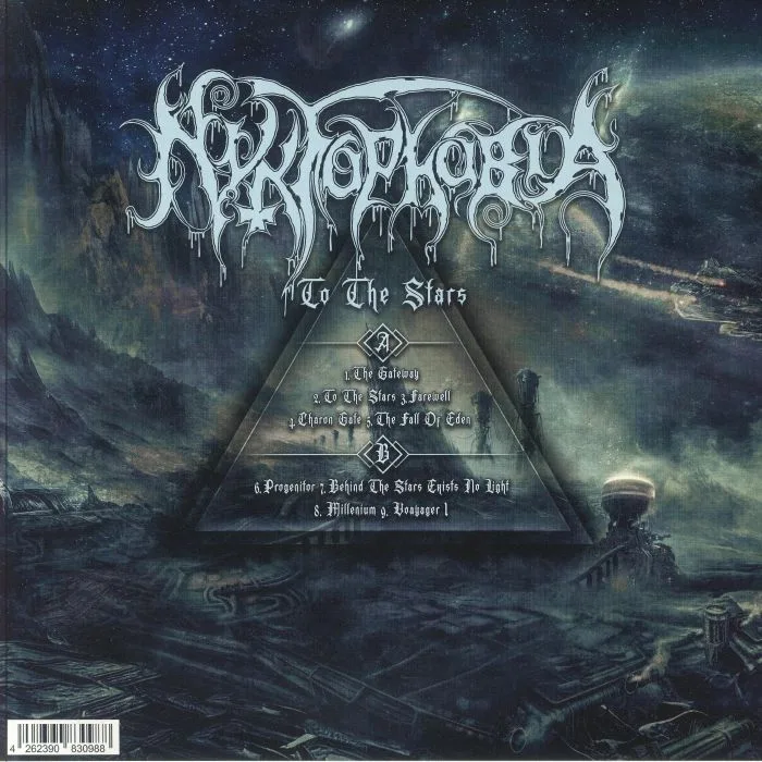 Back cover — NYKTOPHOBIA — To The Stars