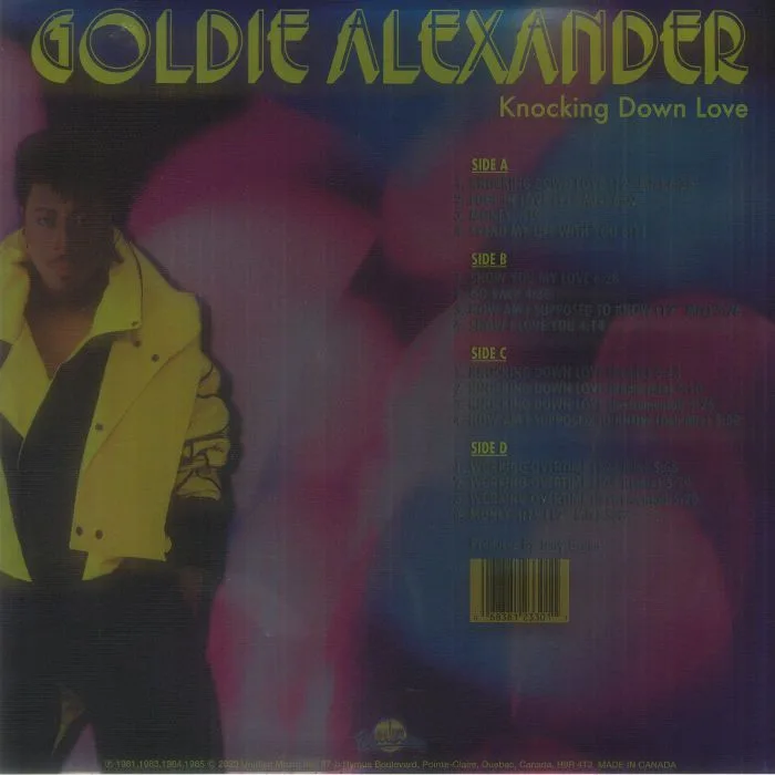 Обратная сторона обложки — Goldie ALEXANDER — Knocking Down Love (reissue)