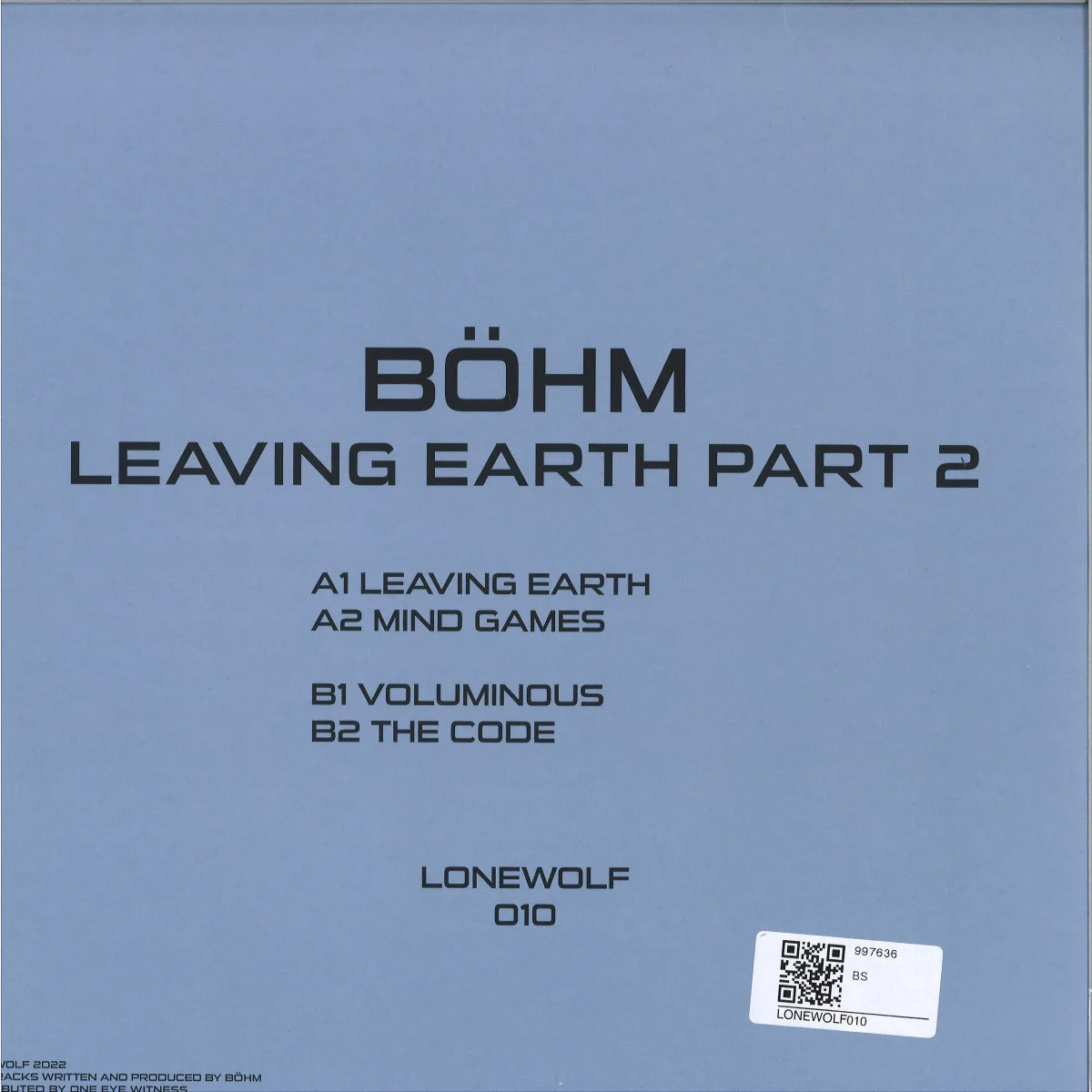 Back cover — Böhm — Leaving Earth Part 2