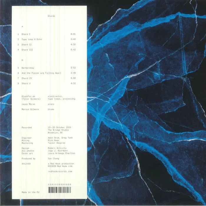 Back cover — Jason MORAN / BLANKFORMS / MARCUS GILMORE — Shards