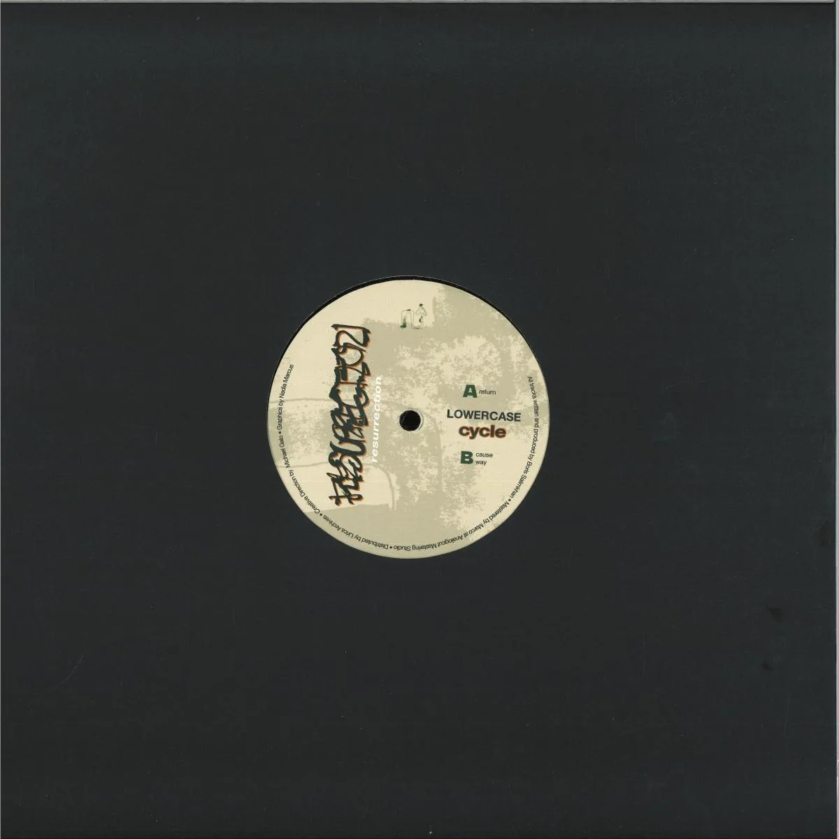 Back cover — LOWERCASE — Cycle EP