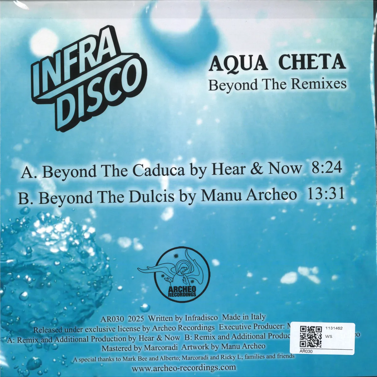 Обратная сторона обложки — Infradisco — Aqua Cheta (Beyond The Remixes)