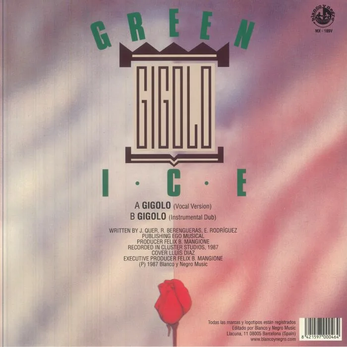 Обратная сторона обложки — GREEN ICE — Gigolo (reissue)