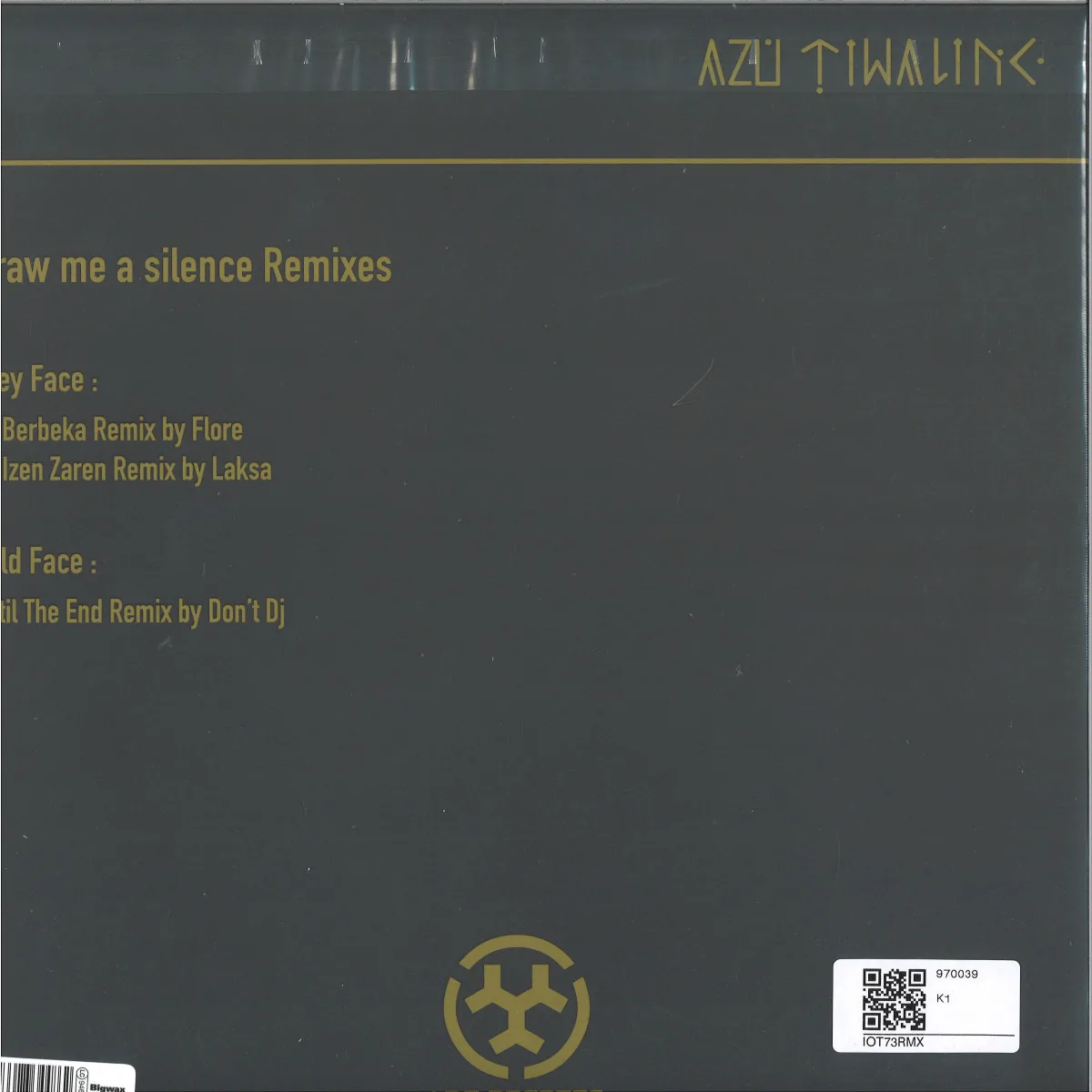 Back cover — Azu Tiwaline — Draw Me a Silence Remixes (Flore, Laksa, Don't DJ)