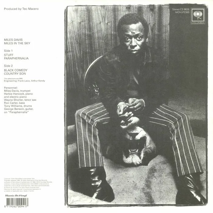 Обратная сторона обложки — Miles DAVIS — Miles In The Sky (reissue)