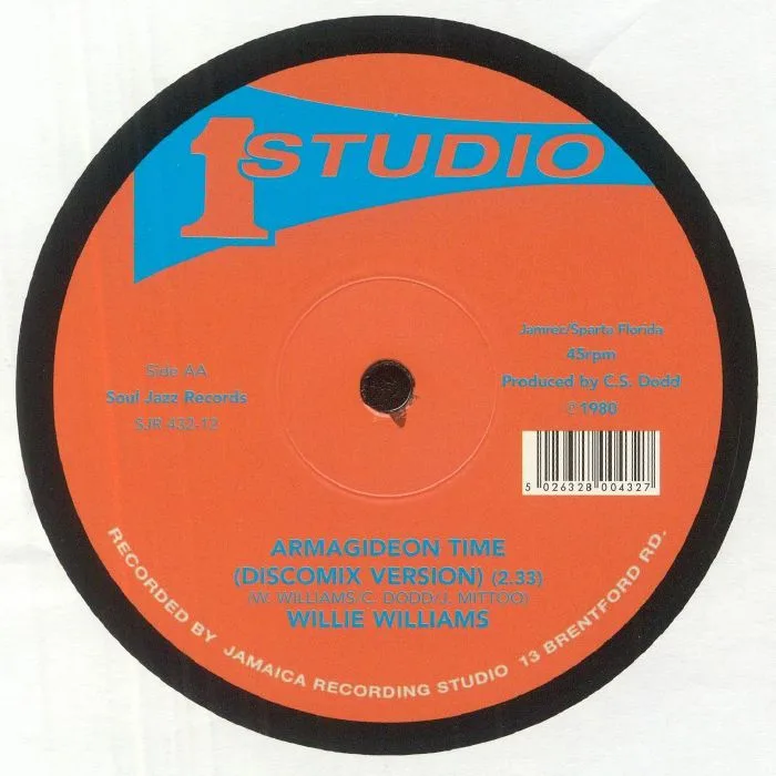 Back cover — Willie WILLIAMS — Armagideon Time (reissue)