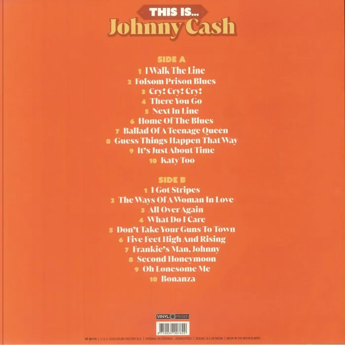 Обратная сторона обложки — Johnny CASH — This Is Johnny Cash