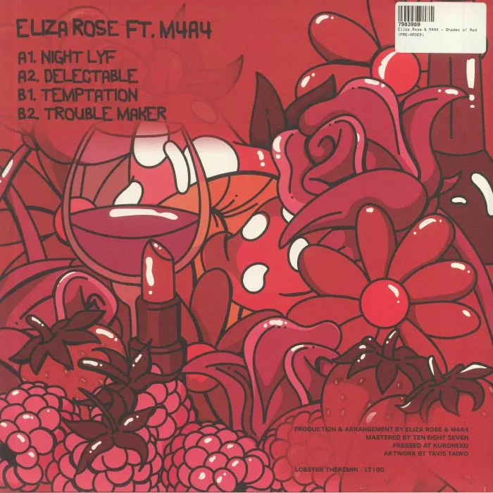 Обратная сторона обложки — Eliza ROSE feat M4A4 — Shades Of Red