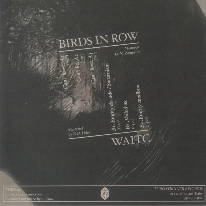 Обратная сторона обложки — BIRDS IN ROW / WAITC — Split