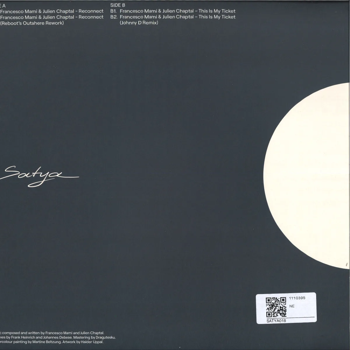 Back cover — Francesco Mami & Julien Chaptal — Reconnect