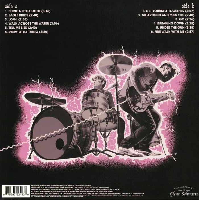 Back cover — The BLACK KEYS — Let's Rock