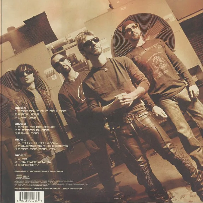 Обратная сторона обложки — GODSMACK — Faceless