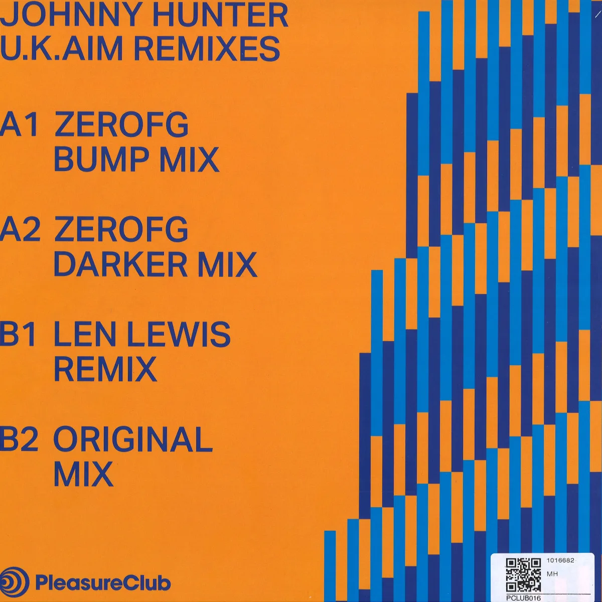 Обратная сторона обложки — Johnny Hunter — U.K.AIM Remixes