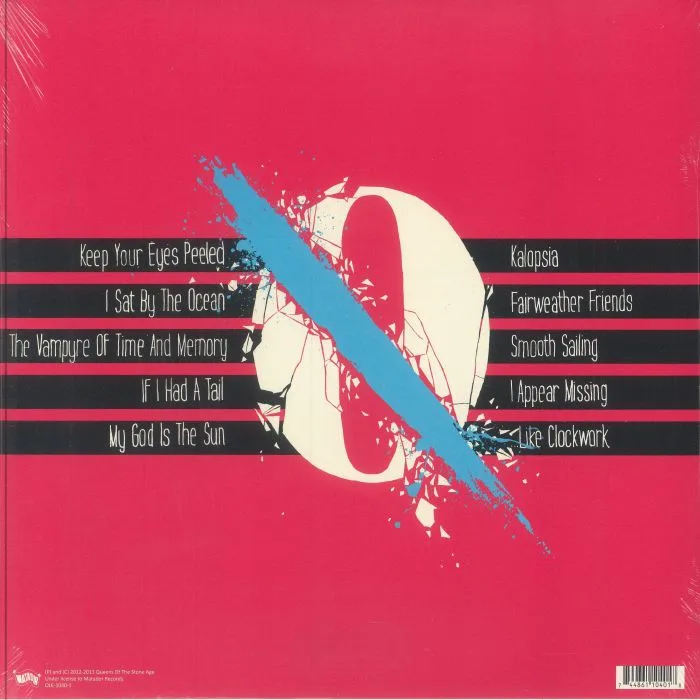 Back cover — QUEENS OF THE STONE AGE — Like Clockwork