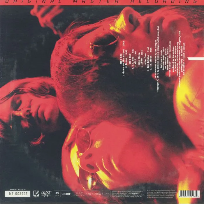 Обратная сторона обложки — The STOOGES — Fun House (reissue)