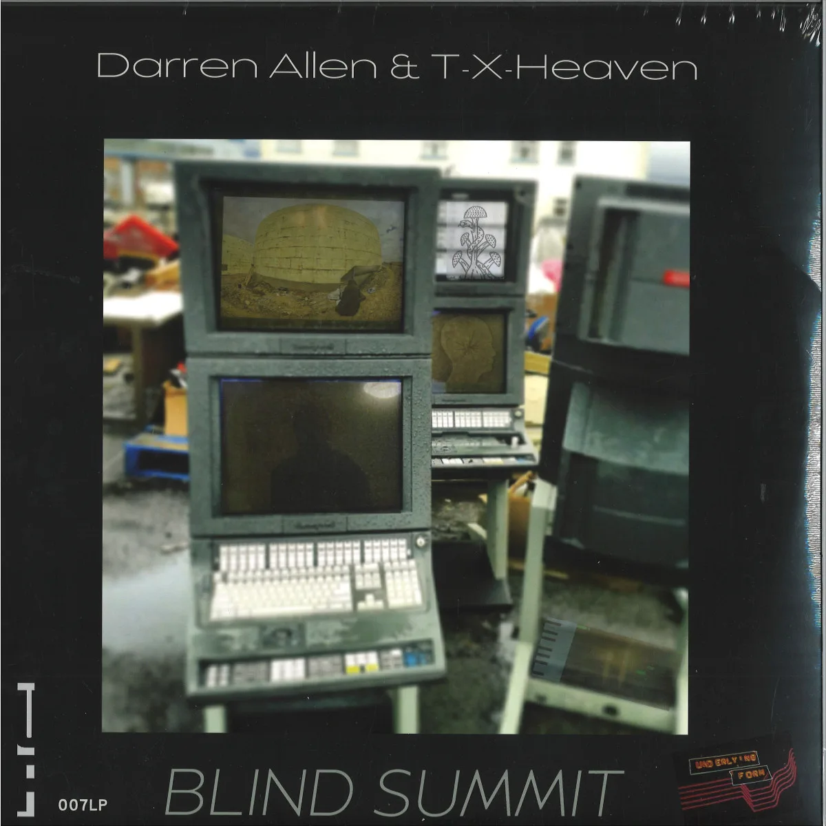 Лицевая сторона обложки — Darren Allen & T-X-Heaven — Blind Summit LP 2x12"