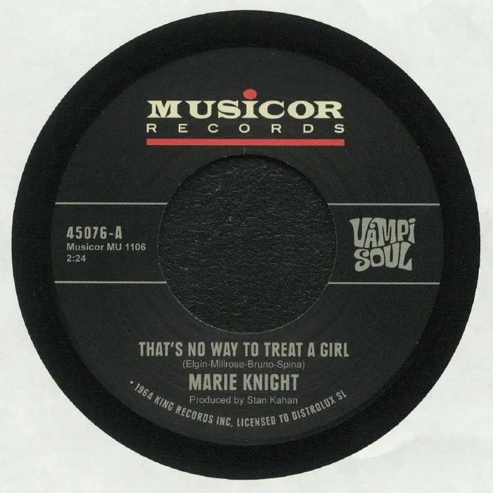 Front cover — Marie KNIGHT — That's No Way To Treat A Girl