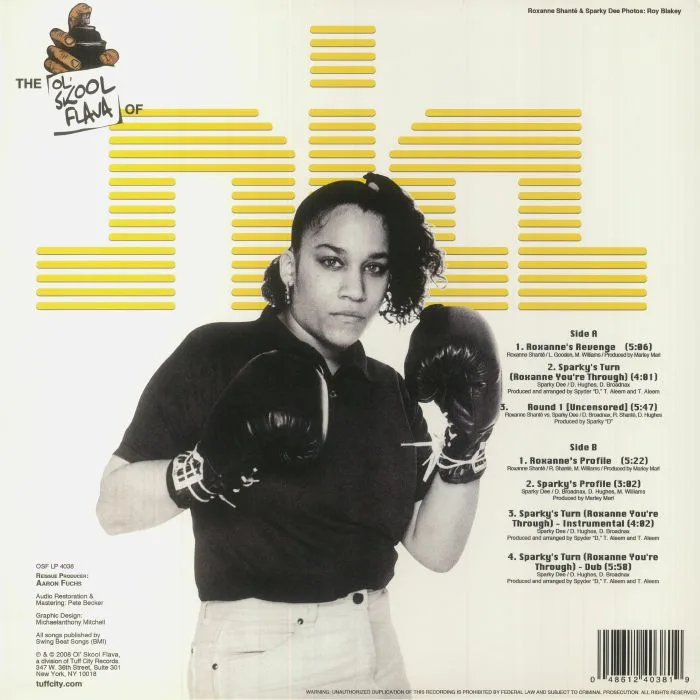 Обратная сторона обложки — Roxanne SHANTE / SPARKY D — The Ol' Skool Flava Of Nia