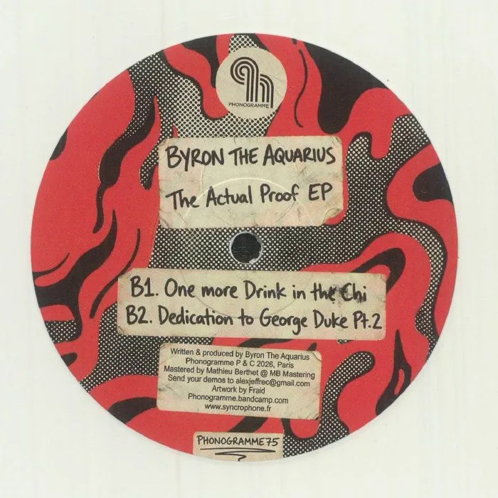 Back cover — BYRON THE AQUARIUS — The Actual Proof EP