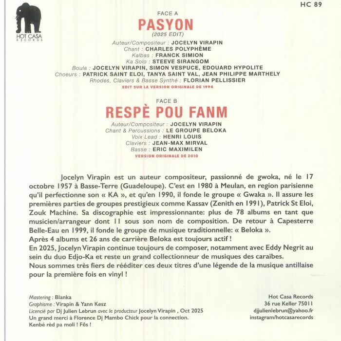 Back cover — Jocelyn VIRAPIN — Respe Pou Fanm (remastered)