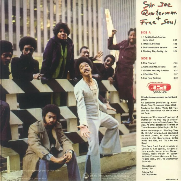 Back cover — Sir Joe QUARTERMAN & FREE SOUL — Sir Joe Quarterman & Free Soul (reissue)