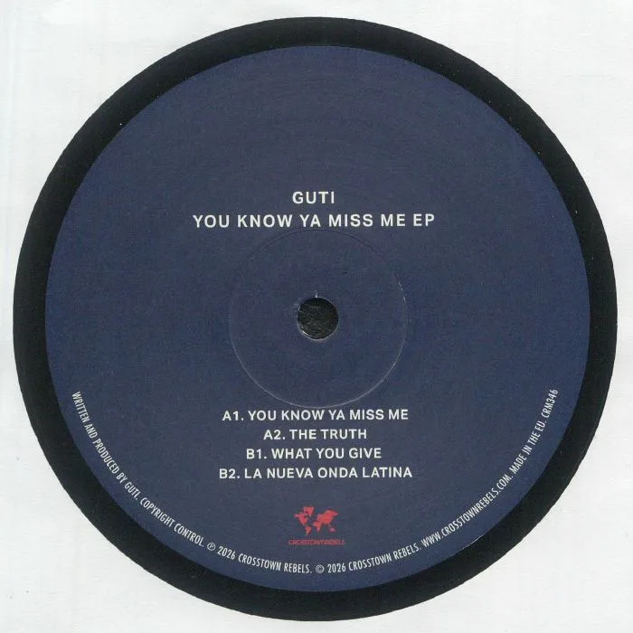 Обратная сторона обложки — GUTI — You Know Ya Miss Me EP