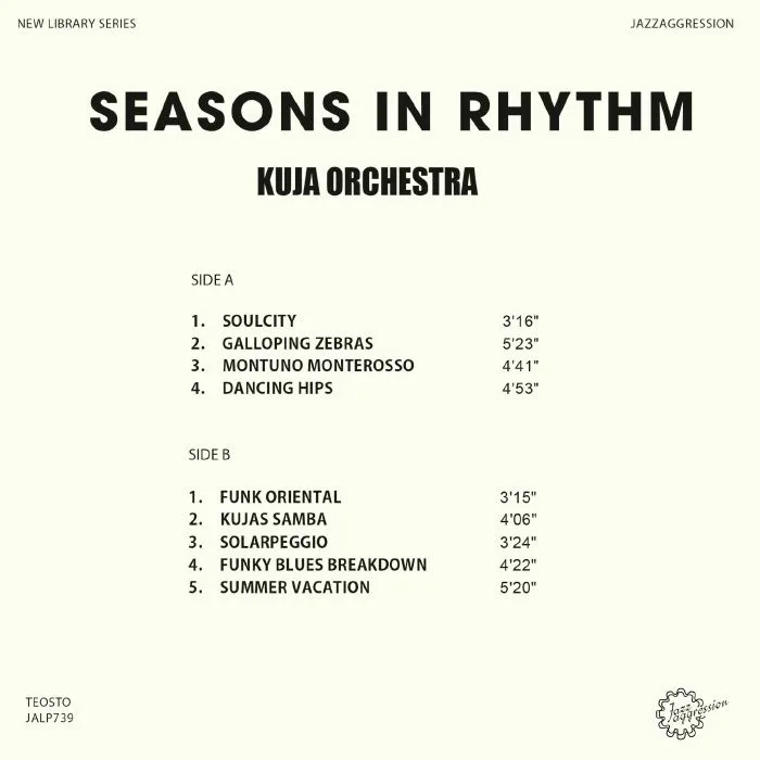 Обратная сторона обложки — KUJA ORCHESTRA — Seasons In Rhythm