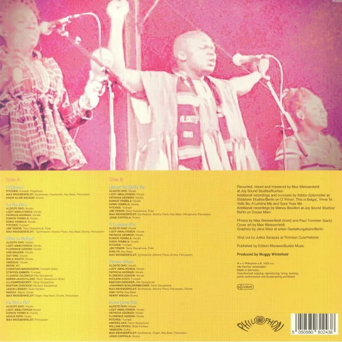 Back cover — Alogte OHO & HIS SOUNDS OF JOY — O Yinne!