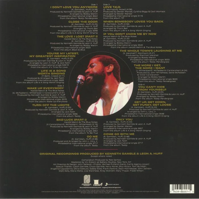 Back cover — Teddy PENDERGRASS — The Best Of Teddy Pendergrass