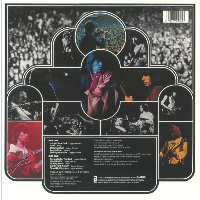 Обратная сторона обложки — The ROLLING STONES — Get Yer Ya Ya's Out