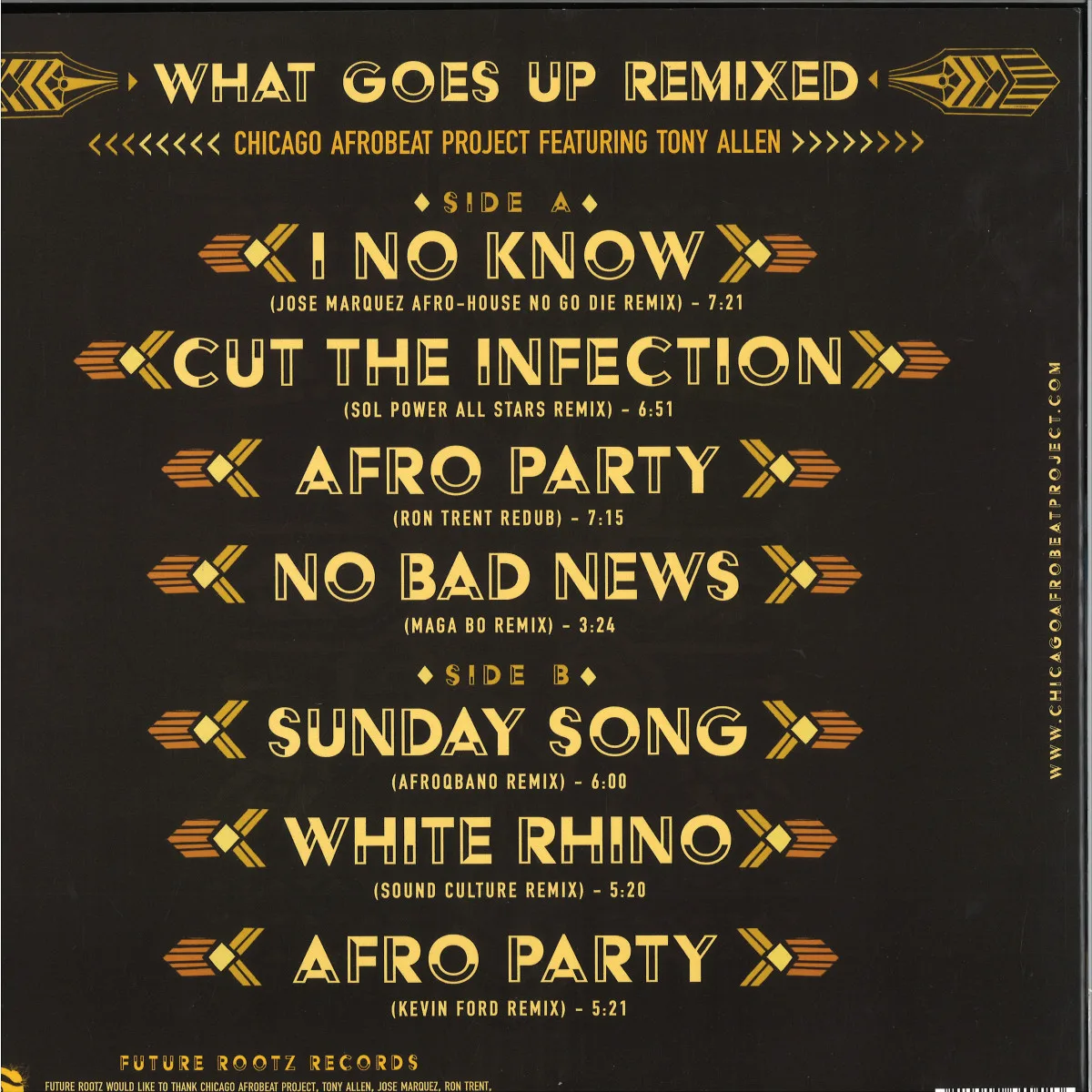 Chicago Afrobeat Projectfeat.Tony Allen — What Goes Up Remixed LP