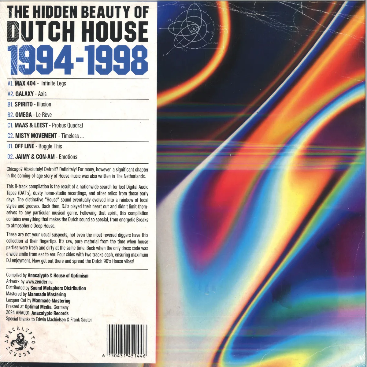 Back cover — Various — The Hidden Beauty Of Dutch House '94-'98
