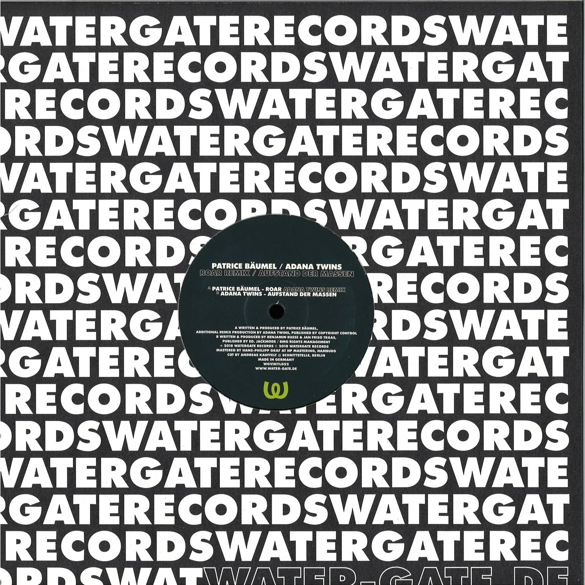 Back cover — Patrice Bäumel/Adana Twins — Roars Remix / Aufstand Der Massen