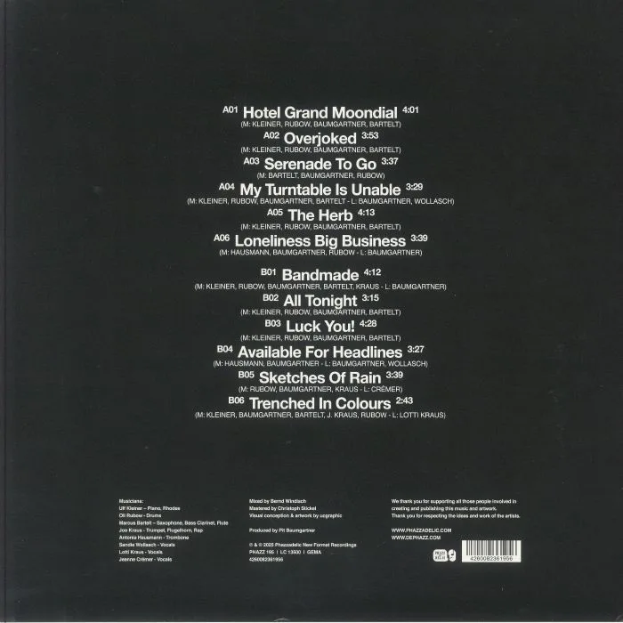 Back cover — DE PHAZZ — Luck You!