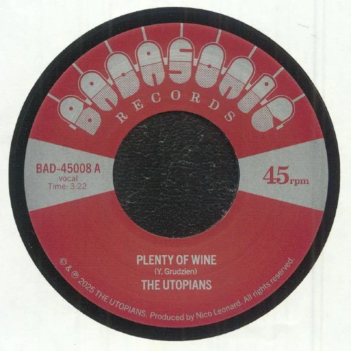 The UTOPIANS — Plenty Of Wine / Time Doesn't Wait