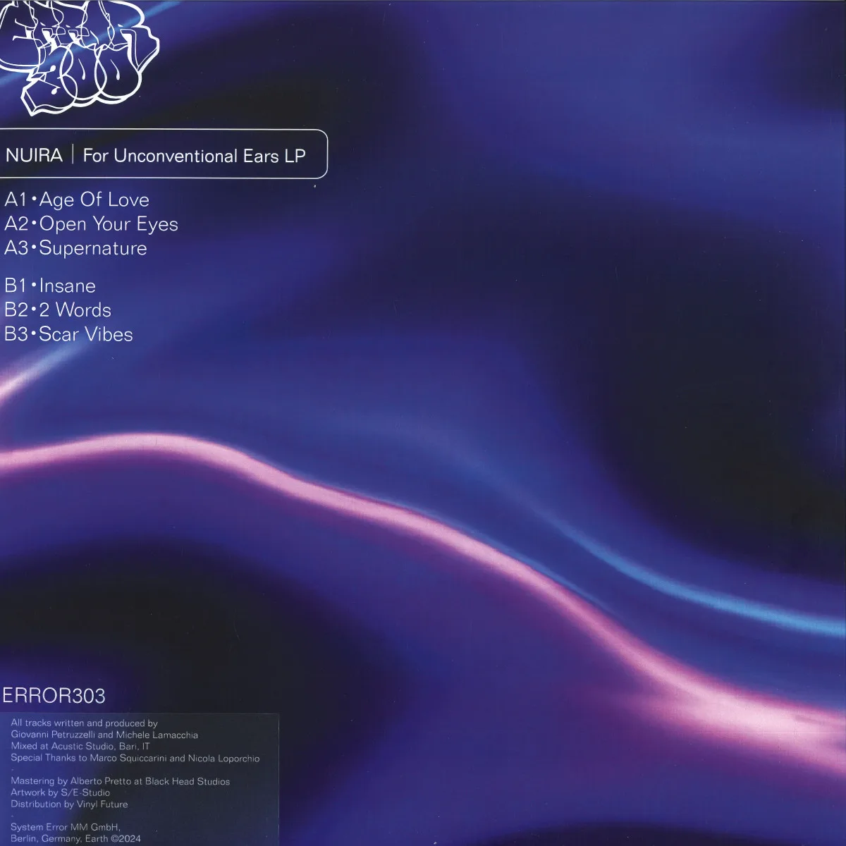 Обратная сторона обложки — Nuira — For Unconventional Ears LP