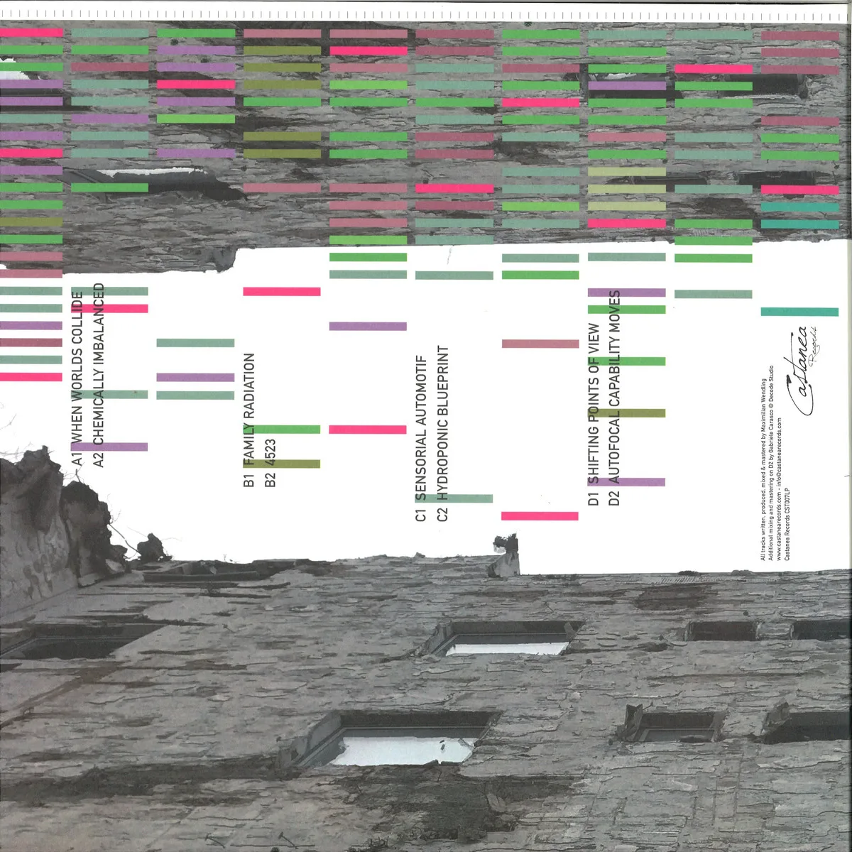 Back cover — Paradroid — Blurred Memories Beyond The City Of Broken Dreams LP 2x12"