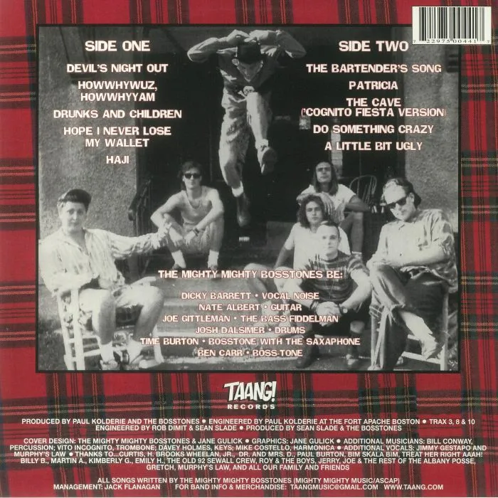 Back cover — The MIGHTY MIGHTY BOSSTONES — Devils Night Out (reissue) (B-STOCK)