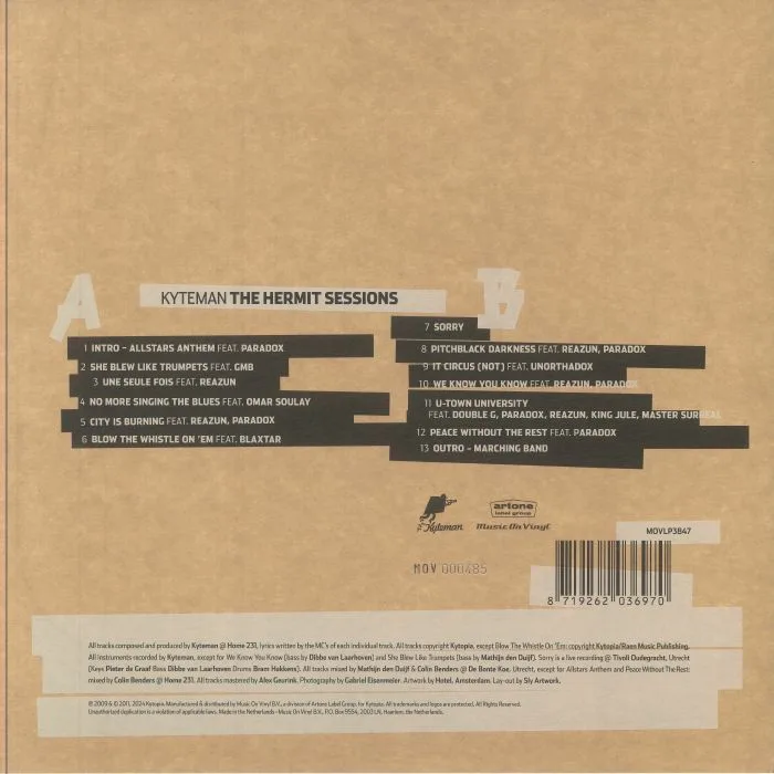 Обратная сторона обложки — KYTEMAN — The Hermit Sessions (reissue)