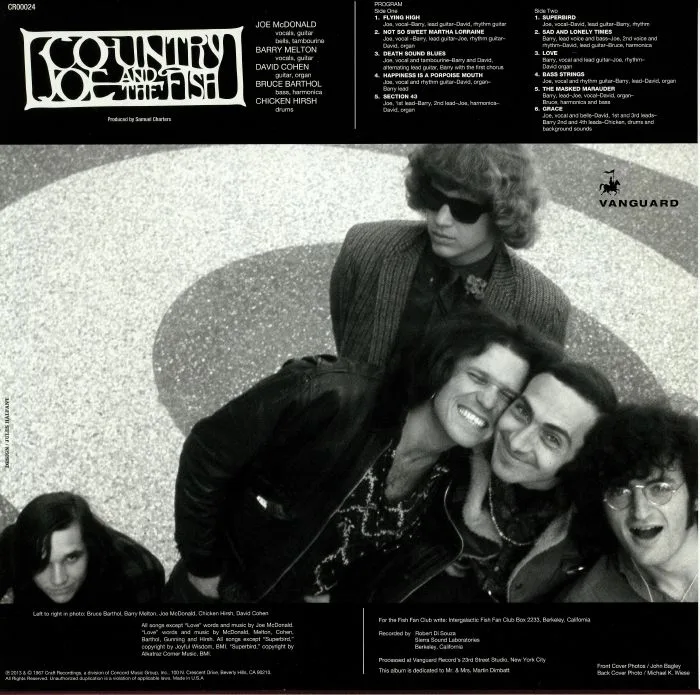 Back cover — COUNTRY JOE & THE FISH — Electric Music For The Mind & Body