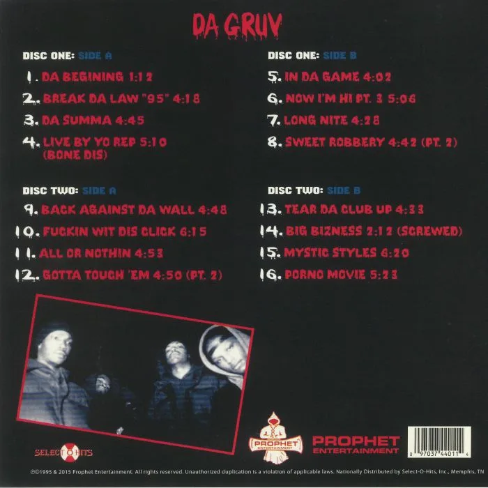 Обратная сторона обложки — THREE 6 MAFIA — Mystic Stylez (20th Anniversary Edition)
